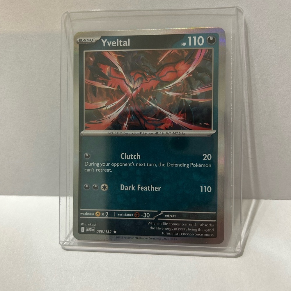 Yveltal Pokémon Card 2025 MEG EN 088/132